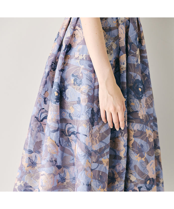 オーディア ミューズ Audie a Muses アールヌーボー調刺繍ワンピース （グリーン） グリーン