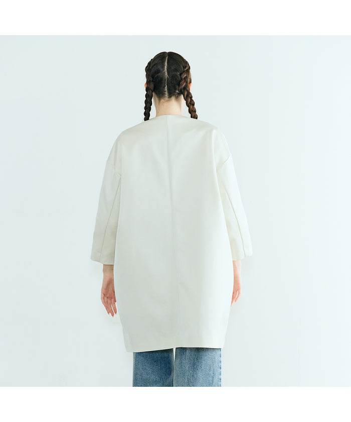 オーディア ミューズ Audie a Muses リボンフリルコクーンコートジャケット （ブラック） ブラック