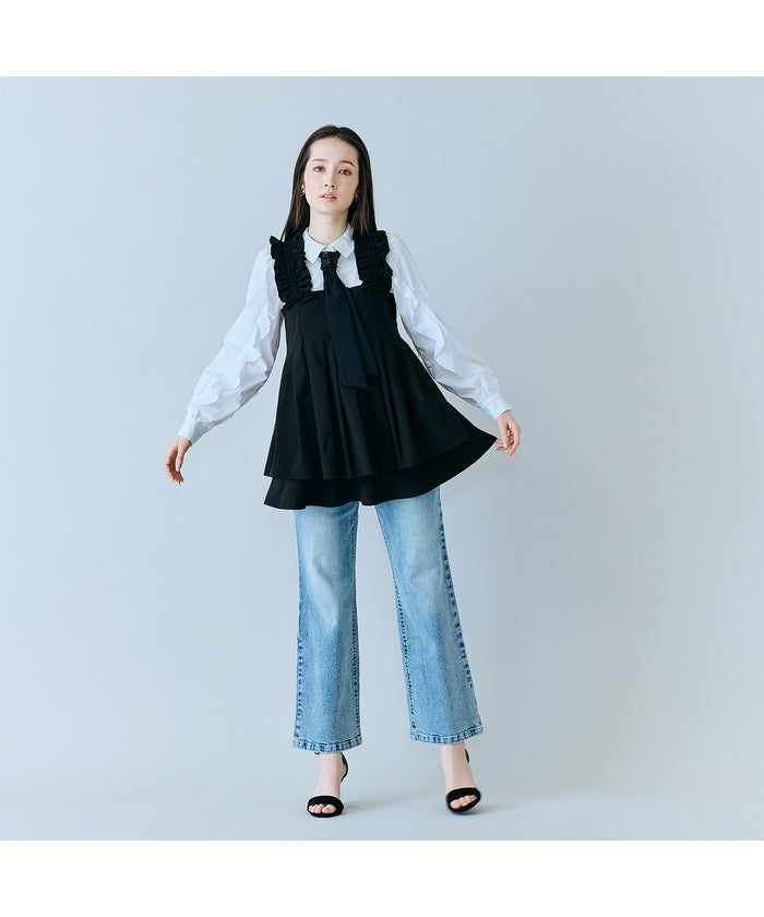 オーディア ミューズ Audie a Muses タックデザインビスチェ （ブラック） ブラック