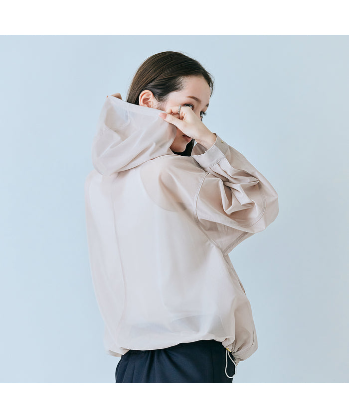 オーディア ミューズ Audie a Muses シアーメッシュジップアップブルゾン （ベージュ） ベージュ