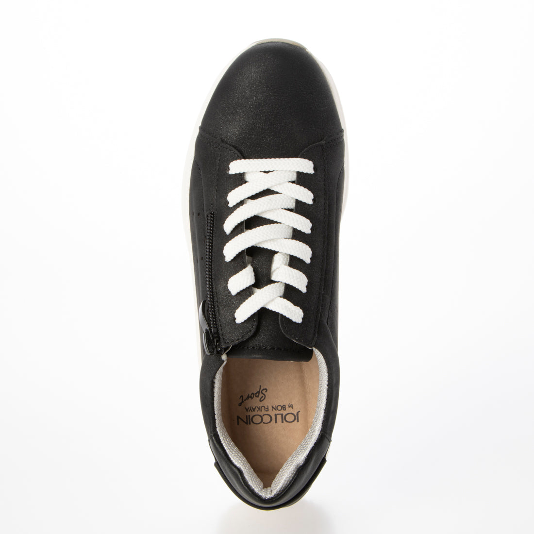 JOLICOIN SPORT Lightweight Zipper Lace-Up Sneakers