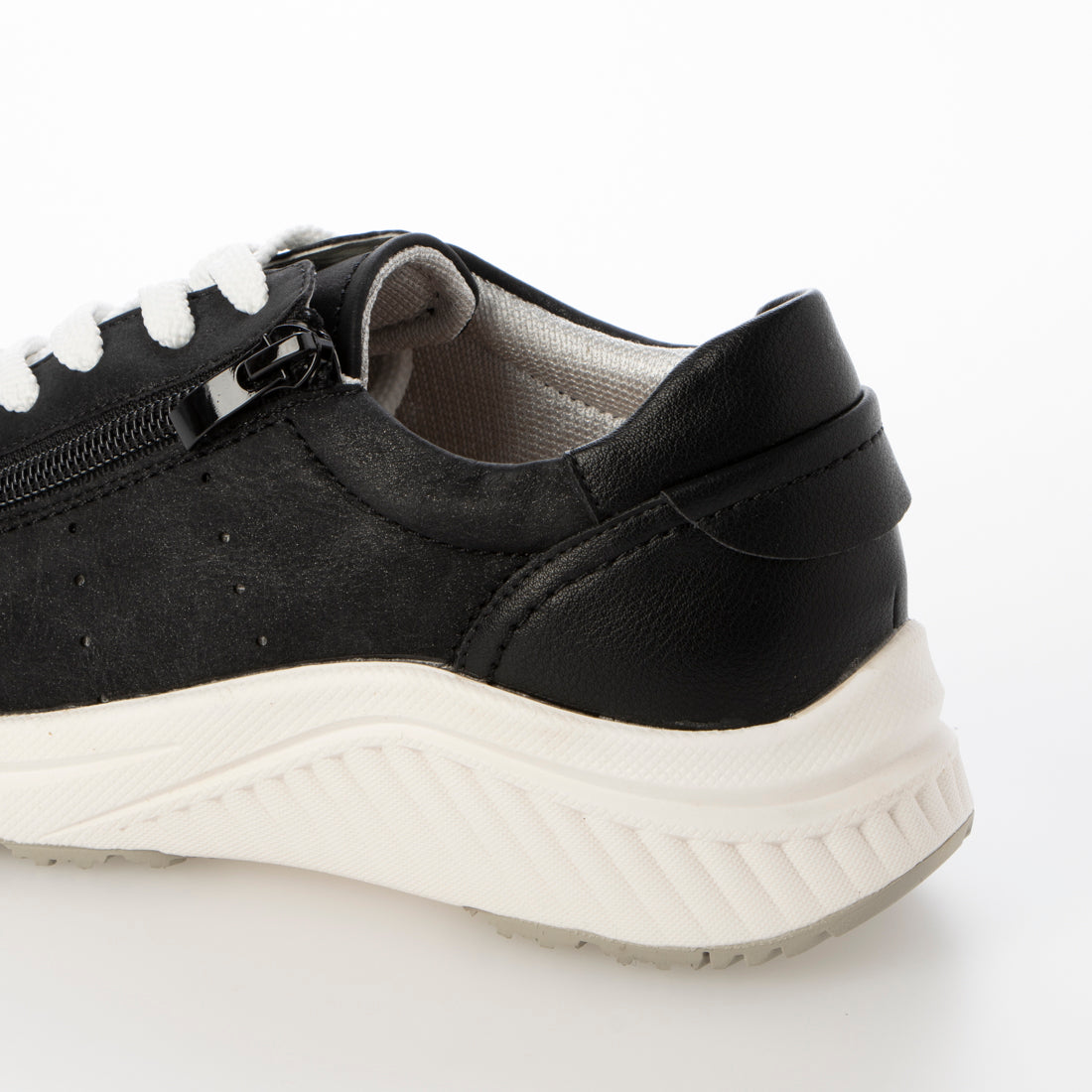 JOLICOIN SPORT Lightweight Zipper Lace-Up Sneakers