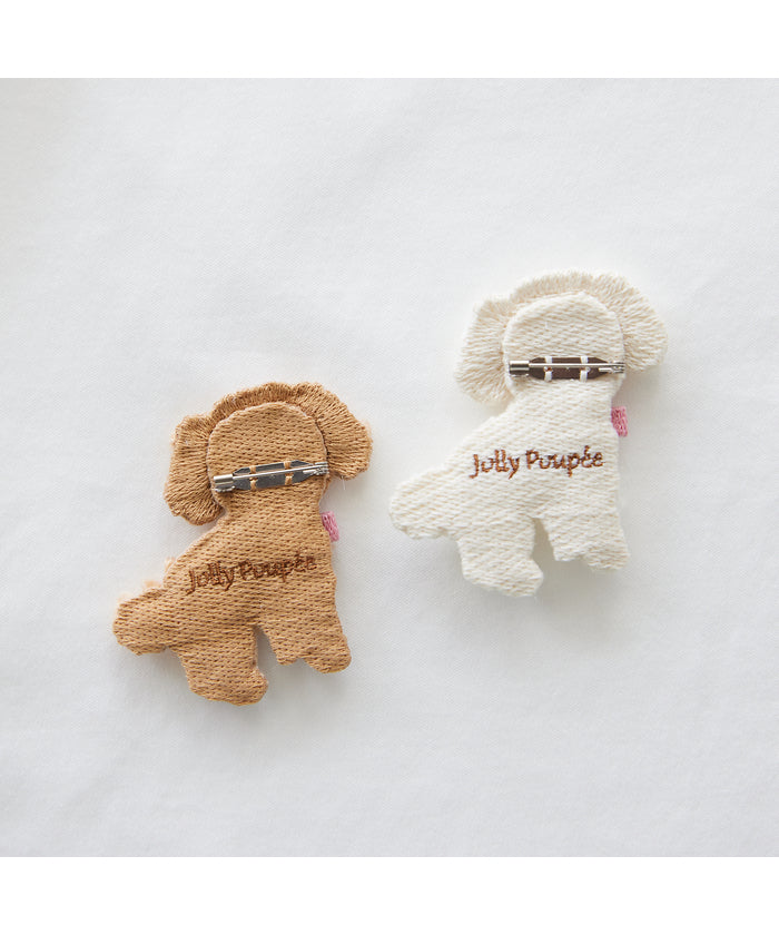 ジョリープッペ Jolly Poupee トイプードルブローチ （オフ） オフ