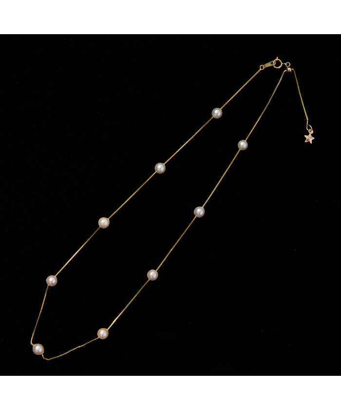 リリアンビューティ エクラ Liliane Burty ECLAT 【一部店舗・オンラインショップ限定】アコヤパールフリースライドネックレス （ゴールド） ゴールド