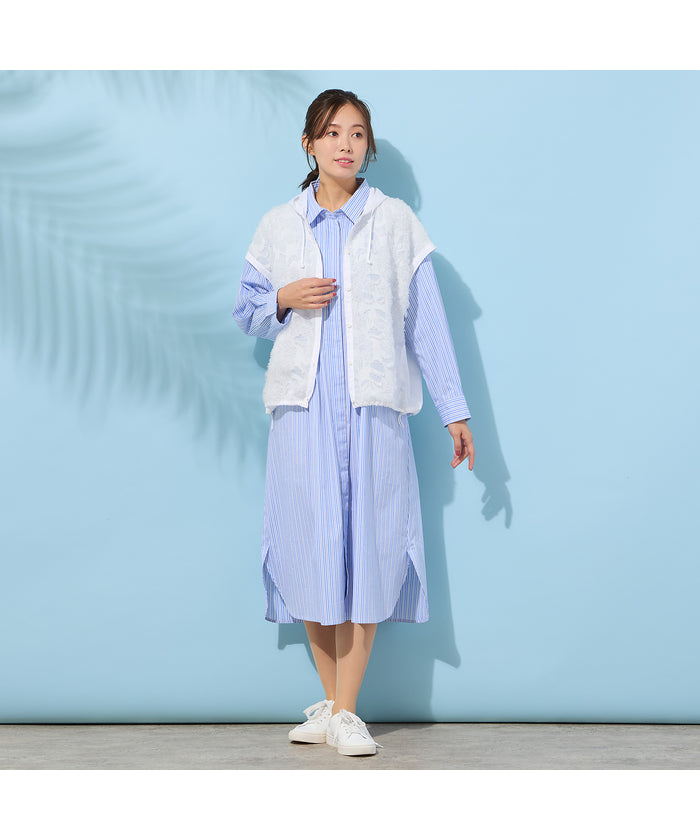 ピサーノ PISANO 【手洗いOK・撥水・透湿】ジャカード/タフタ・フーディージレ （オフ） オフ