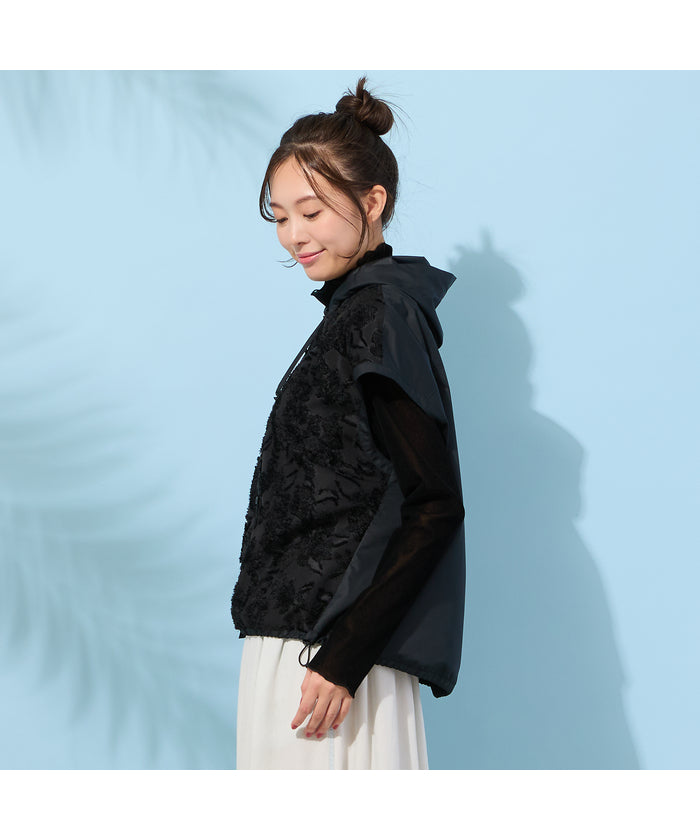 ピサーノ PISANO 【手洗いOK・撥水・透湿】ジャカード/タフタ・フーディージレ （オフ） オフ