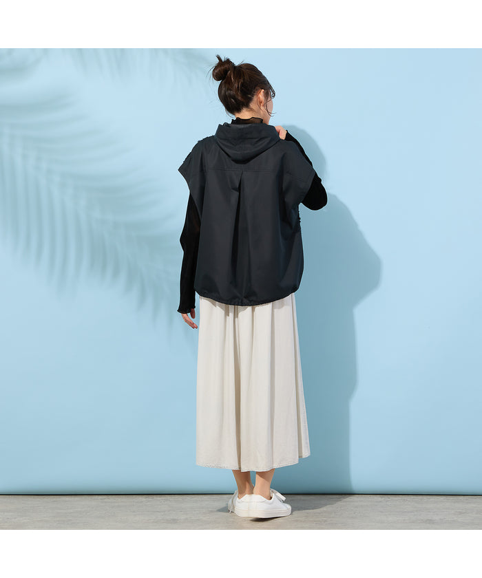 ピサーノ PISANO 【手洗いOK・撥水・透湿】ジャカード/タフタ・フーディージレ （オフ） オフ