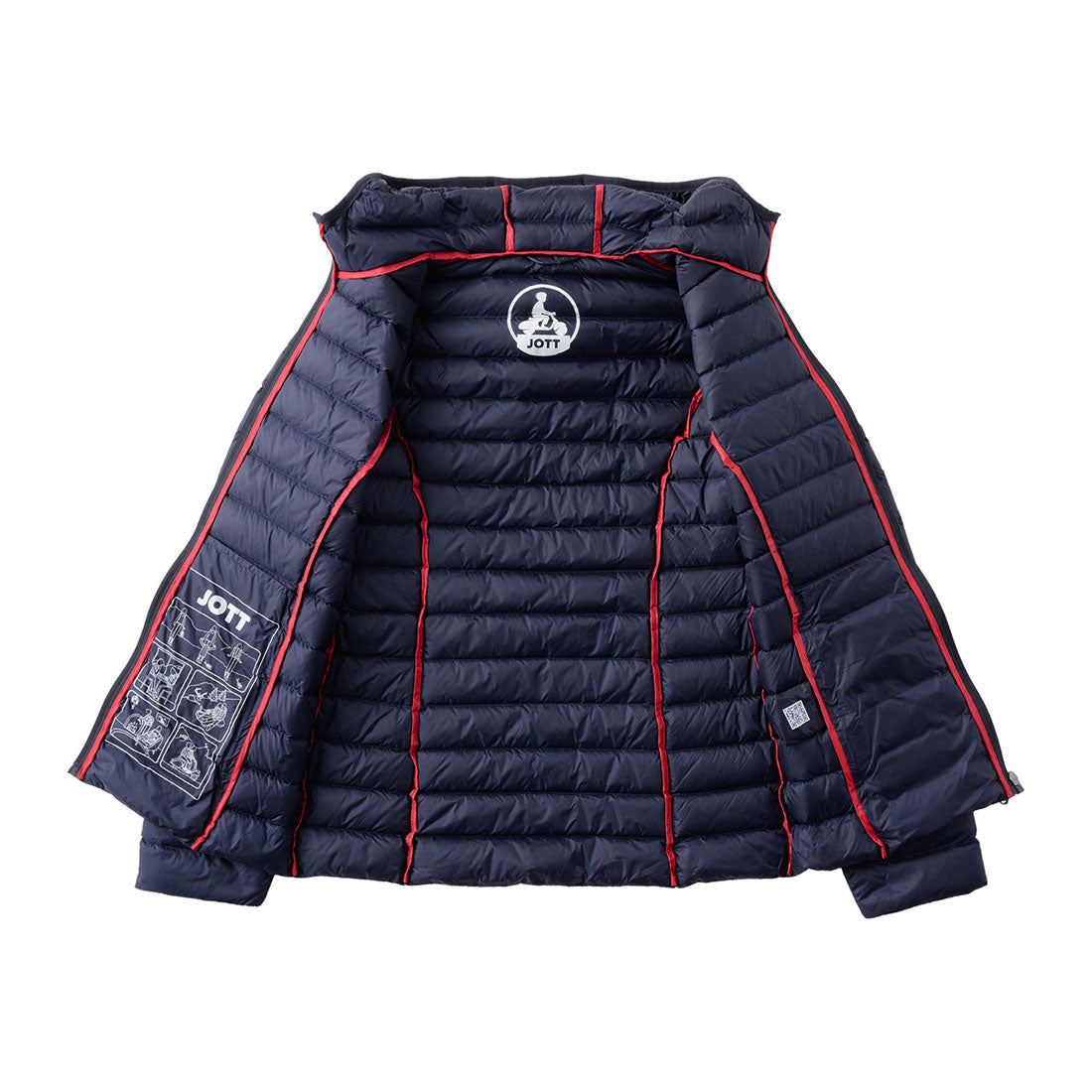 ジョット JOTT 下載外套 克洛伊 LIGHTWEIGHT HOODED DOWN JACKET P000WDOW01 NAVY
