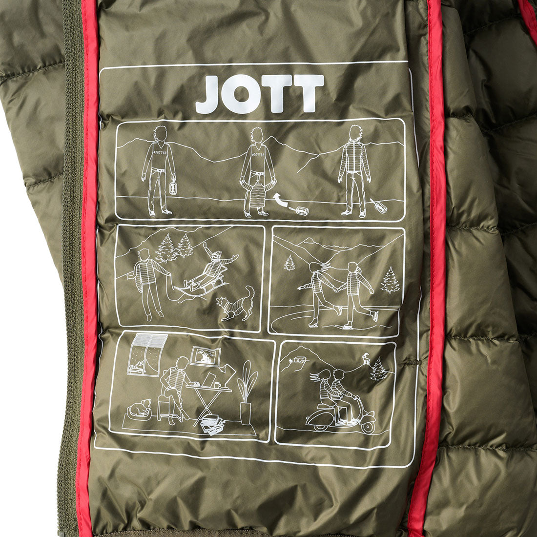 喬托 JOTT 輕量羽絨外套 P000MDOW02 軍綠色