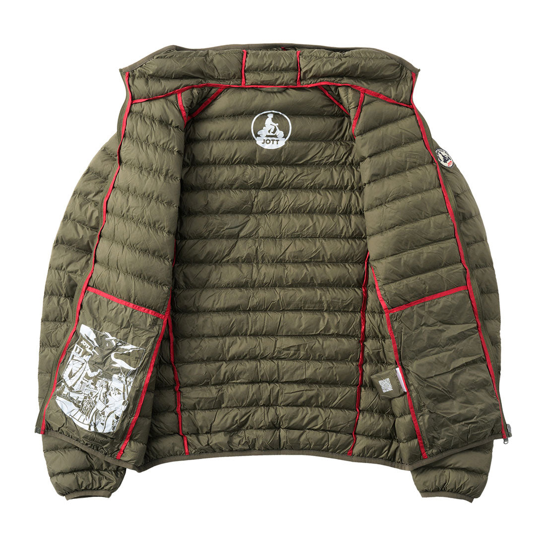 ジョット JOTT 輕量連帽羽絨外套 P000MDOW01 軍綠