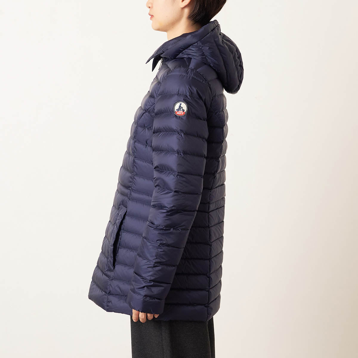 ジョット JOTT ダウンジャケット ヌール 2.0 MID-LENGTH HOODED PUFFER JACKET FW23WDOW13 NAVY （ネイビー） ネイビー