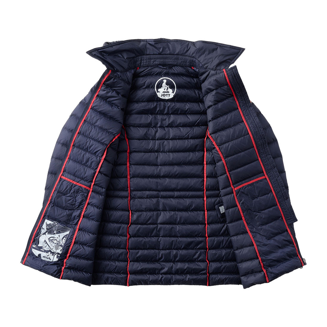 ジョット JOTT ダウンジャケット ヌール 2.0 MID-LENGTH HOODED PUFFER JACKET FW23WDOW13 NAVY （ネイビー） ネイビー