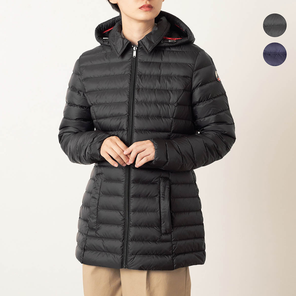 ジョット JOTT ダウンジャケット ヌール 2.0 MID-LENGTH HOODED PUFFER JACKET FW23WDOW13 BLACK （ブラック） ブラック