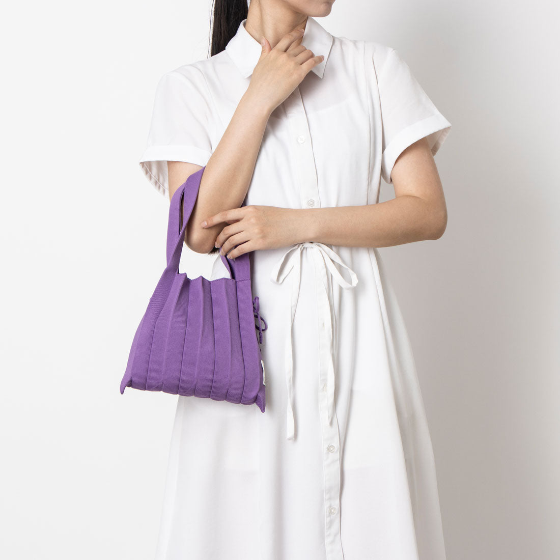 ジョセフアンドステイシー JOSEPH AND STACEY ラッキープリーツニット(S) （モーヴ） モーヴ