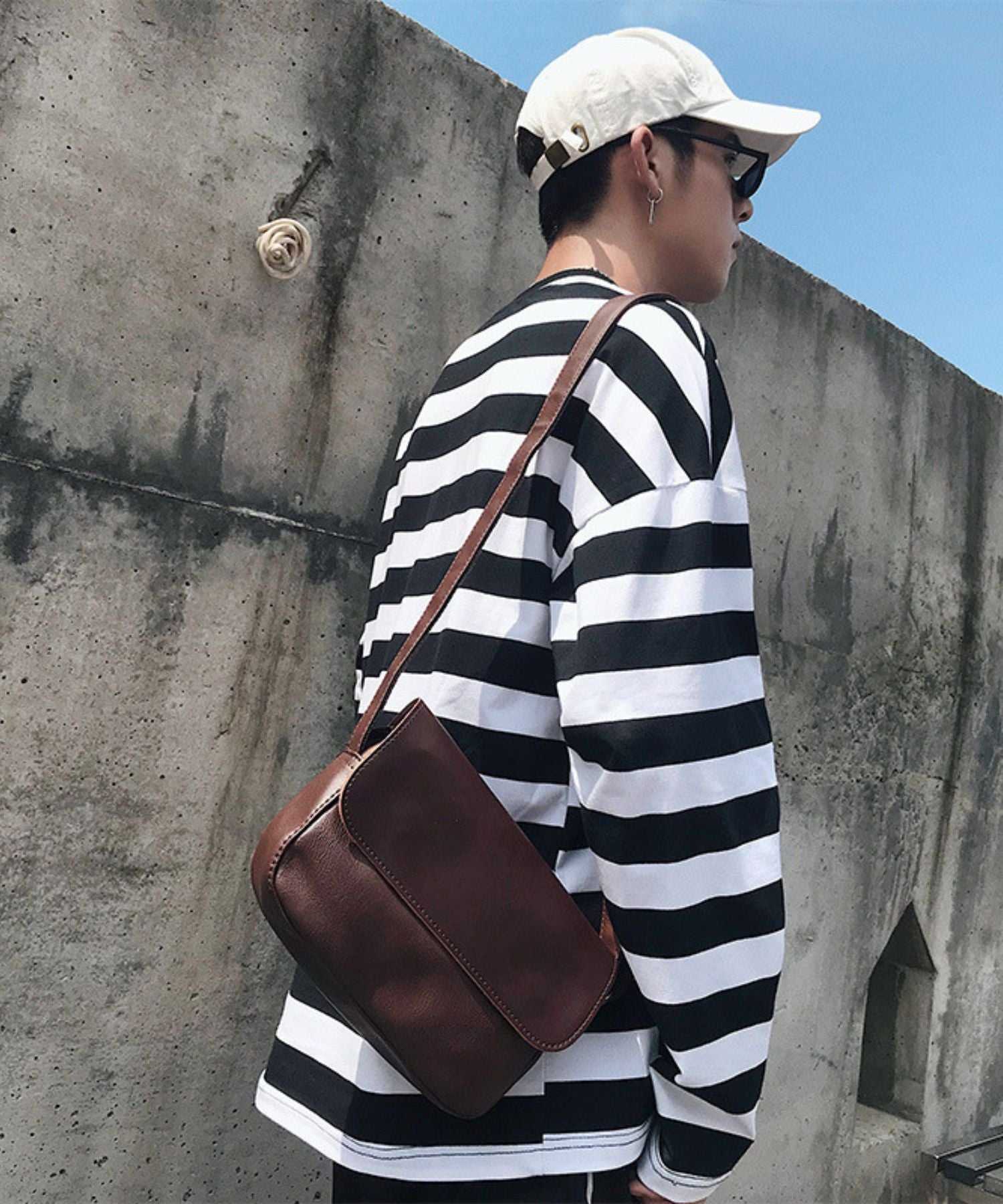 リバランス REBALANCE メンズショルダーバッグ  ミニショルダー サコッシュ バッグ レザー