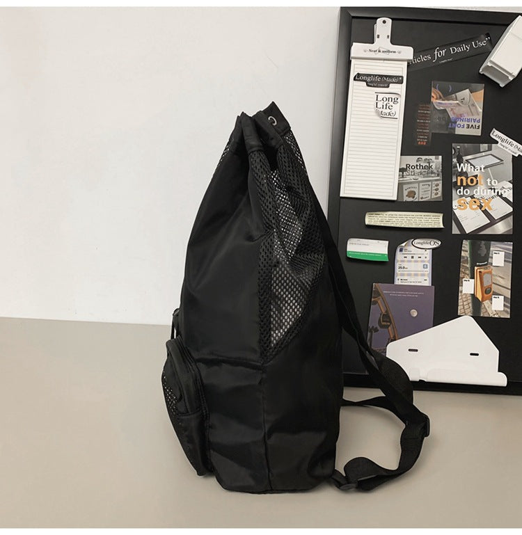 リバランス REBALANCE 巾着バックパック ナップザック （ブラック） ブラック