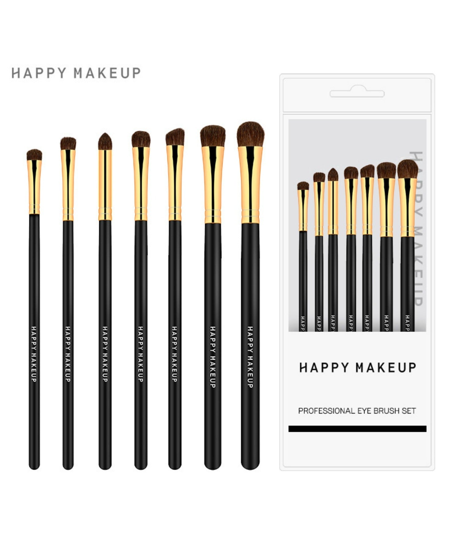 Rebalance REBALANCE Eyebrush 7-Piece Set Makeup Brush Set Cosmetic Brush Set [Non-Returnable Item]
