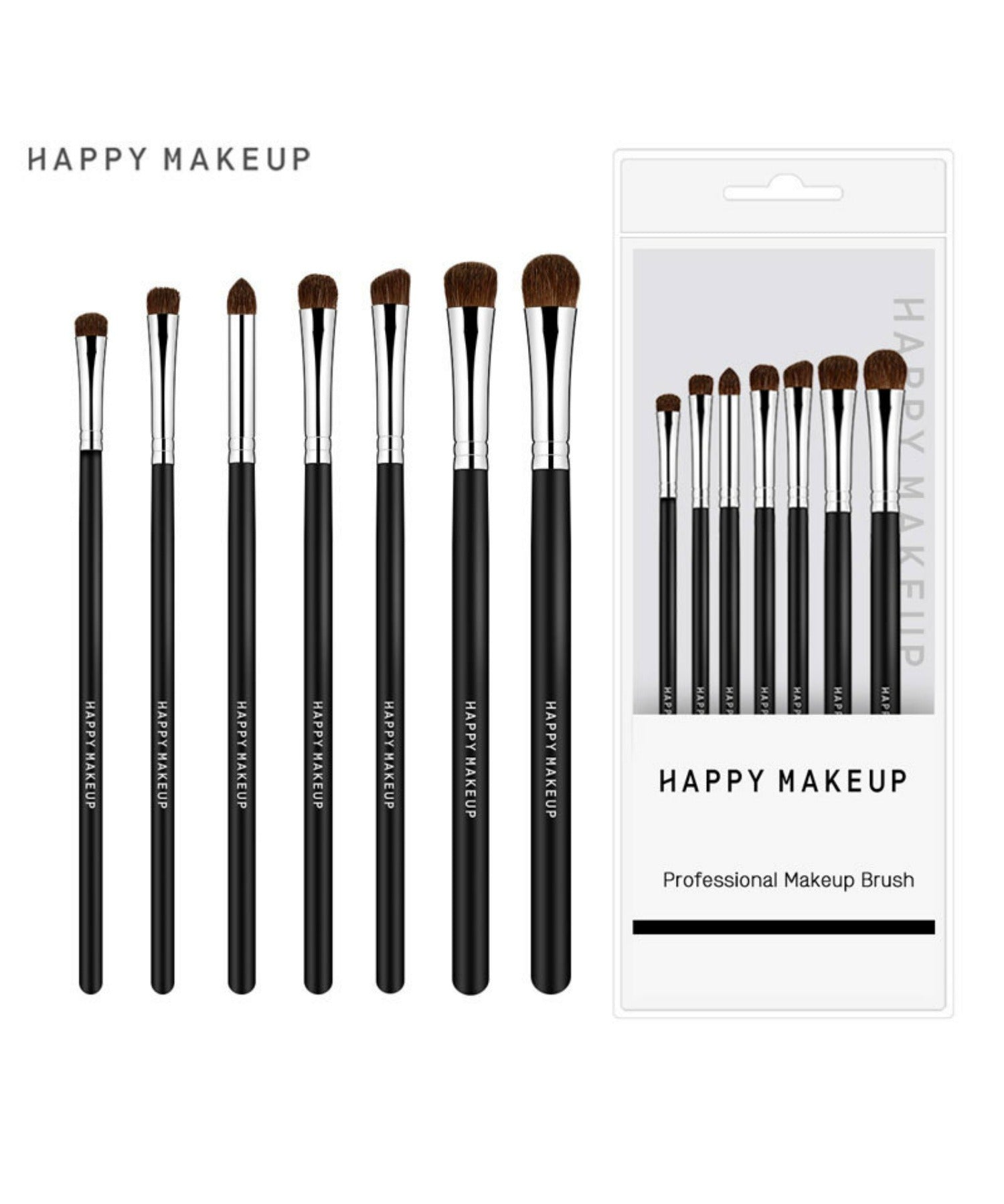 Rebalance REBALANCE Eyebrush 7-Piece Set Makeup Brush Set Cosmetic Brush Set [Non-Returnable Item]