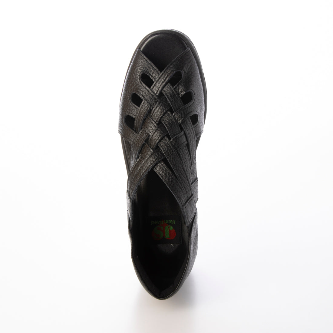 JS Heartlabel Genuine Leather Made in Japan Wide Braided Design Thick Sole Sandals