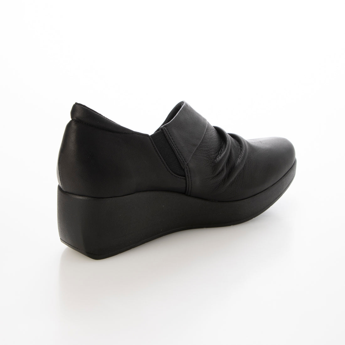JS Heartlabel Soft Leather Wedge Sole Shoes