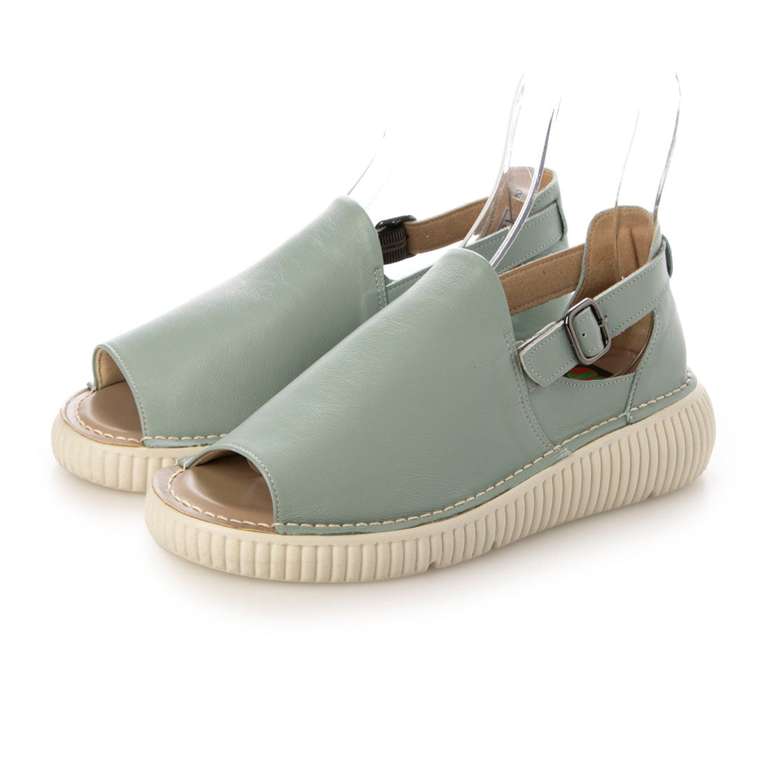 JS Heartlabel Volume Sole Open Toe Shoes