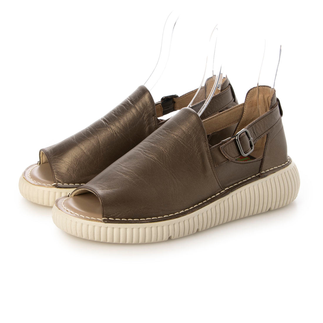 JS Heartlabel Volume Sole Open Toe Shoes