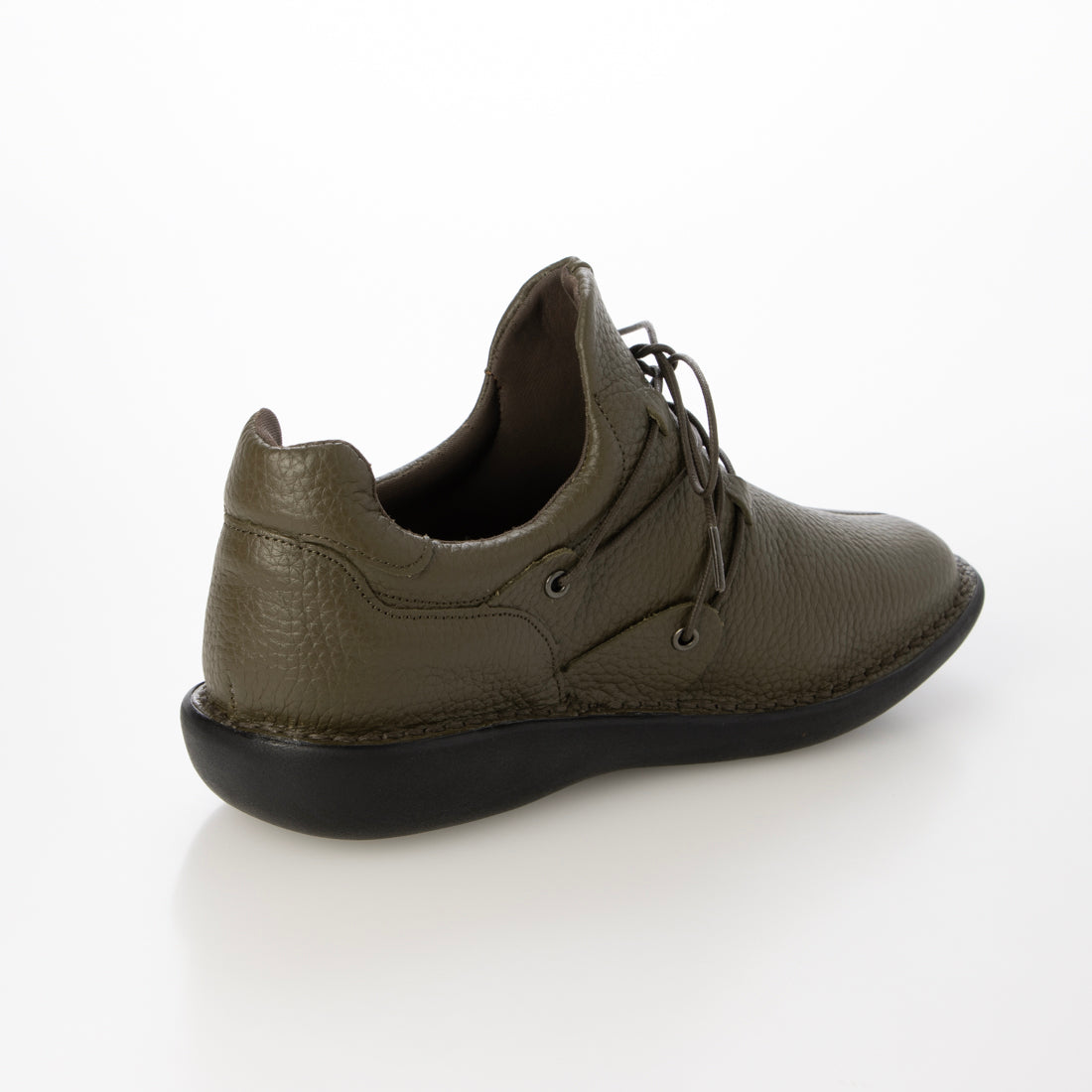 ジェイエス ハートレーベル JS Heartlavel アクセントシューレースデザイン コンフォート レザースリッポン （オリーブ） オリーブ
