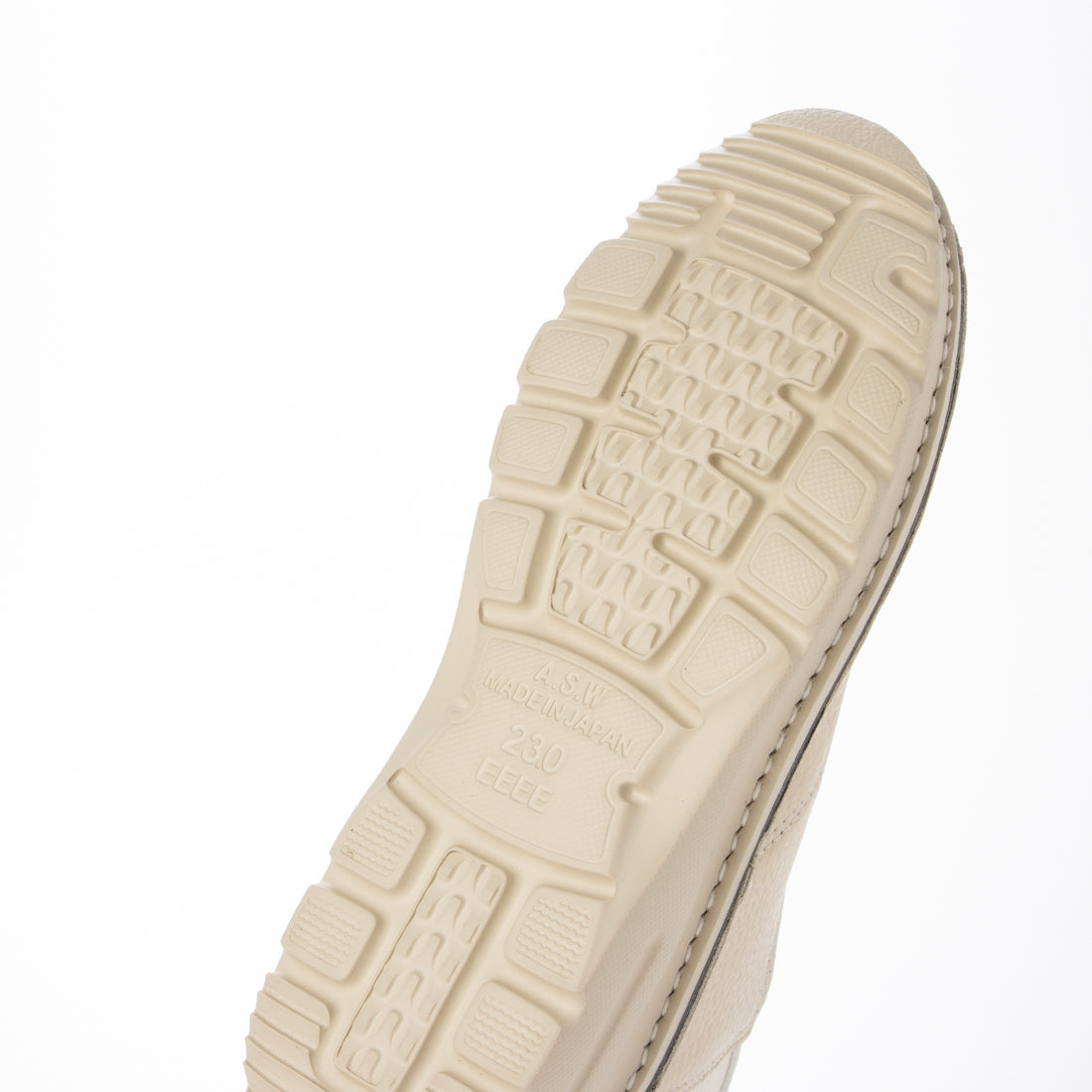 ジェイエス ハートレーベル JS Heartlavel スグ履ける！軽量レザーシャーリング サイドゴアスリッポンシューズ （アイボリー） アイボリー