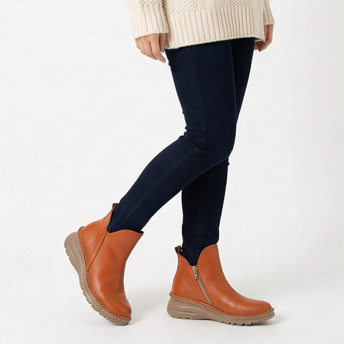 ジェイエス ハートレーベル JS Heartlavel 軽量レザーショートブーツ （OG） OG