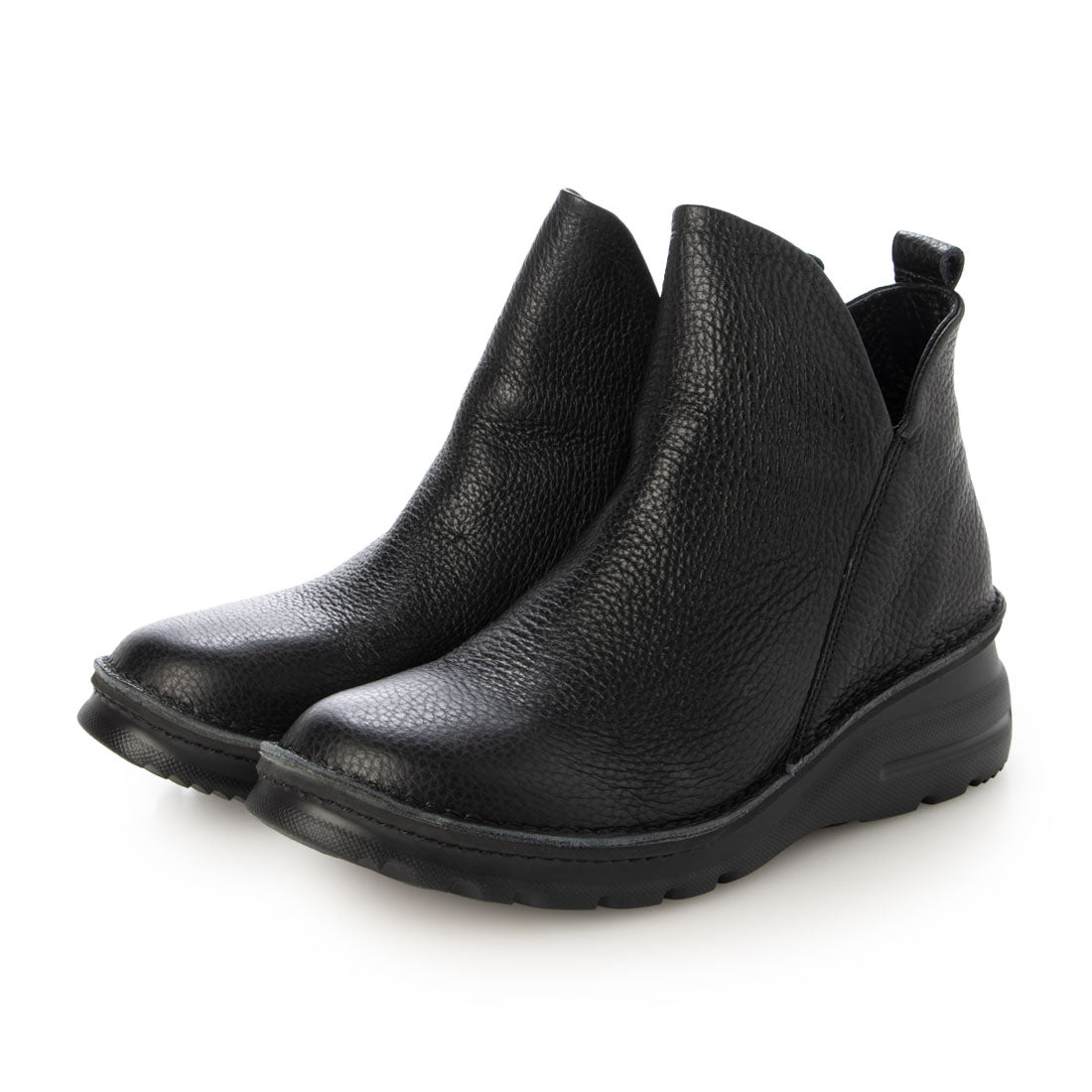 ジェイエス ハートレーベル JS Heartlavel 軽量レザーショートブーツ （BL） BL