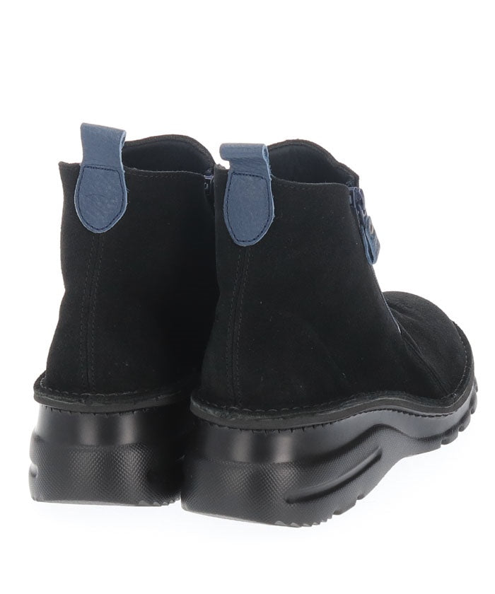 ジェイエス ハートレーベル JS Heartlavel 本革ダブルファスナーアンクルブーツ