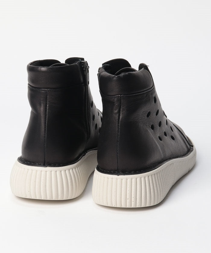 ジェイエス ハートレーベル JS Heartlavel 本革 軽量 ゆったり4E レースアップ ハイカット シューズ