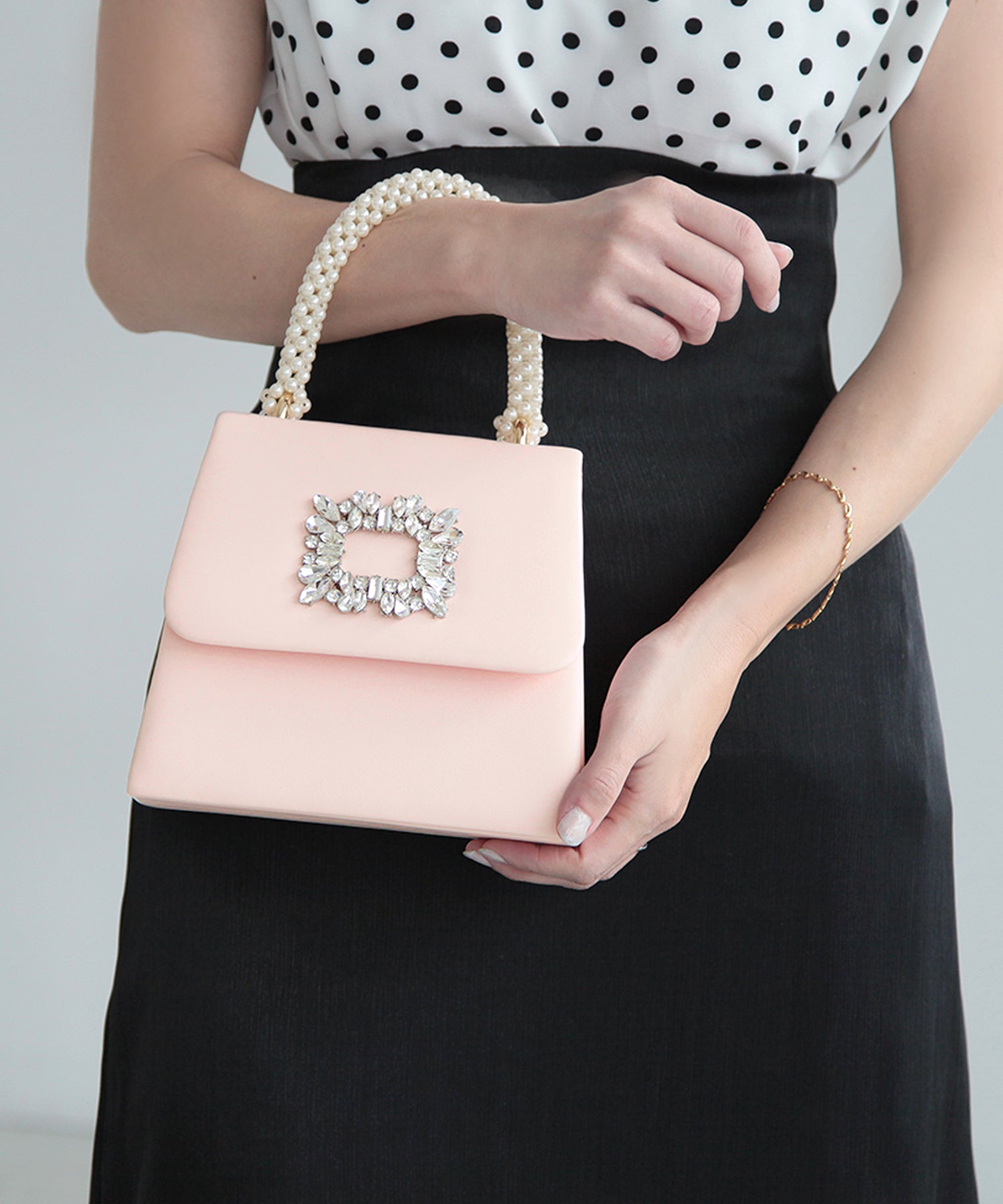 ジュリアブティック JULIA BOUTIQUE 2wayビジュー付きバッグ 24103 （Pink） ピンク