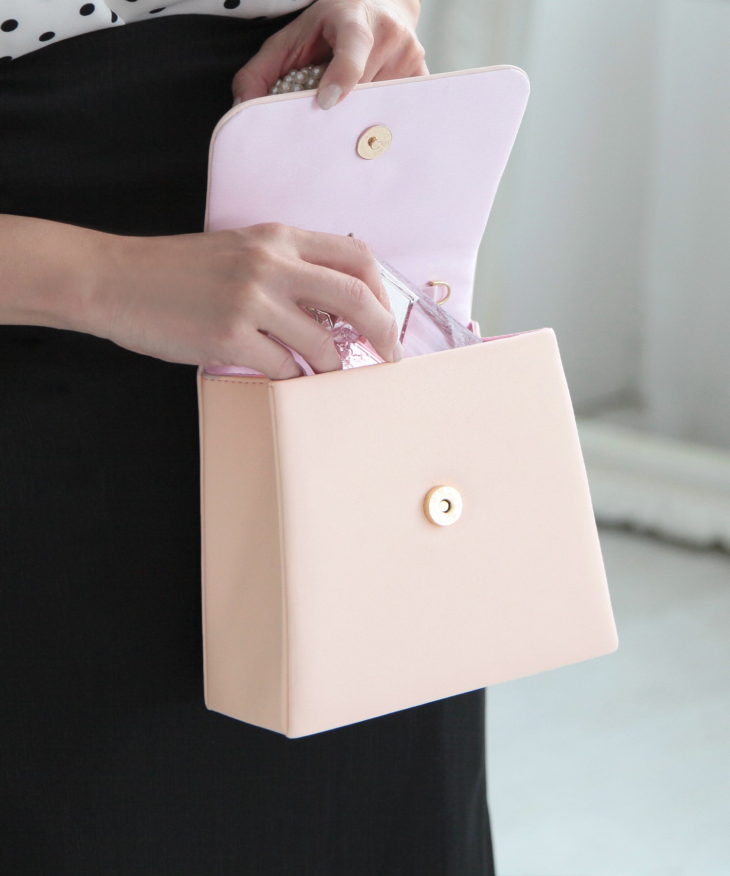 ジュリアブティック JULIA BOUTIQUE 2wayビジュー付きバッグ 24103 （Pink） ピンク