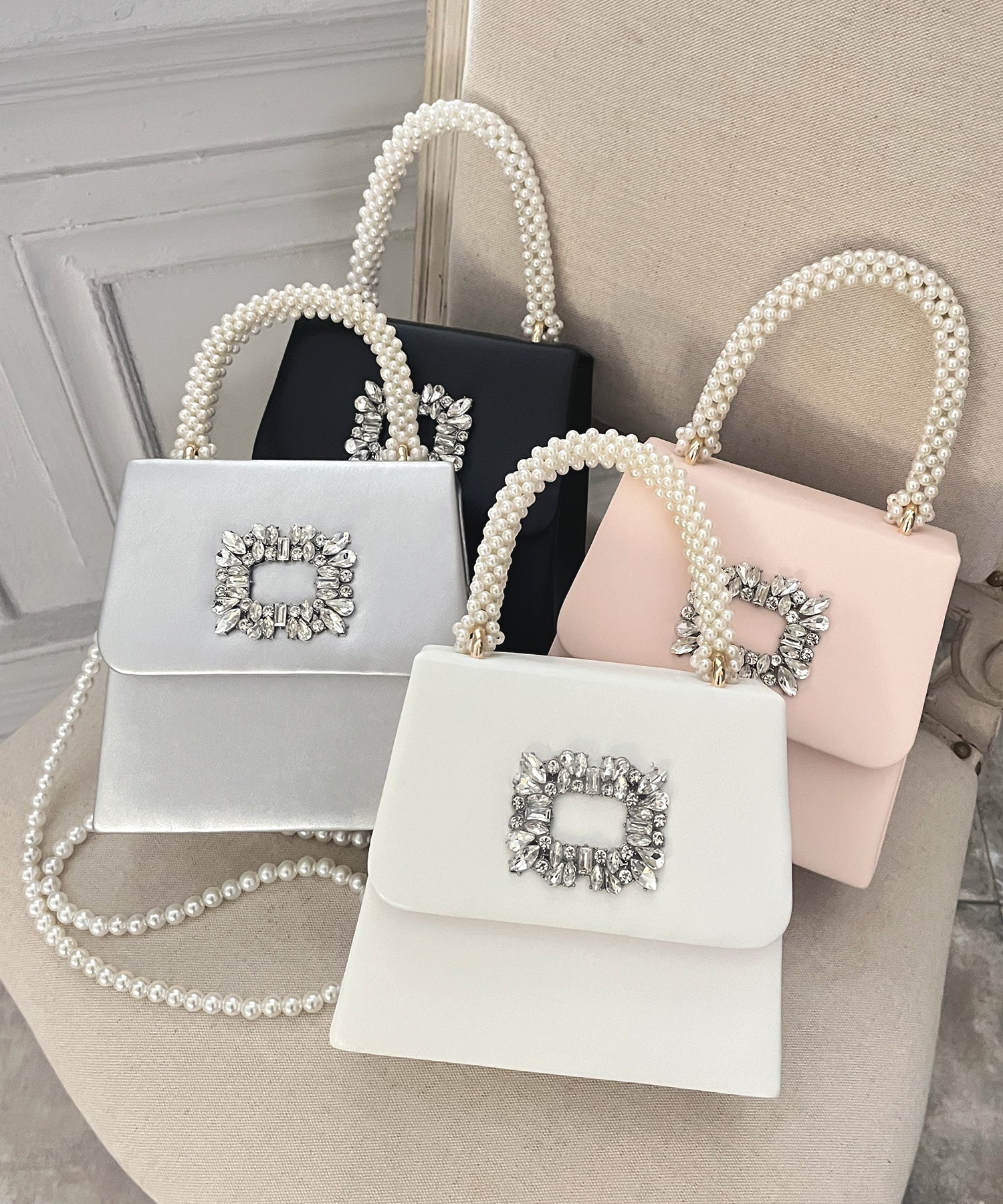 ジュリアブティック JULIA BOUTIQUE 2wayビジュー付きバッグ 24103 （Pink） ピンク