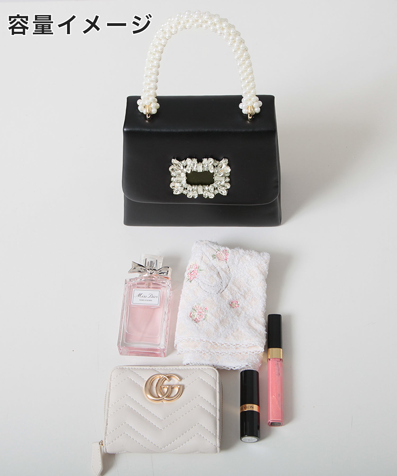 ジュリアブティック JULIA BOUTIQUE 2wayビジュー付きバッグ 24103 （Pink） ピンク