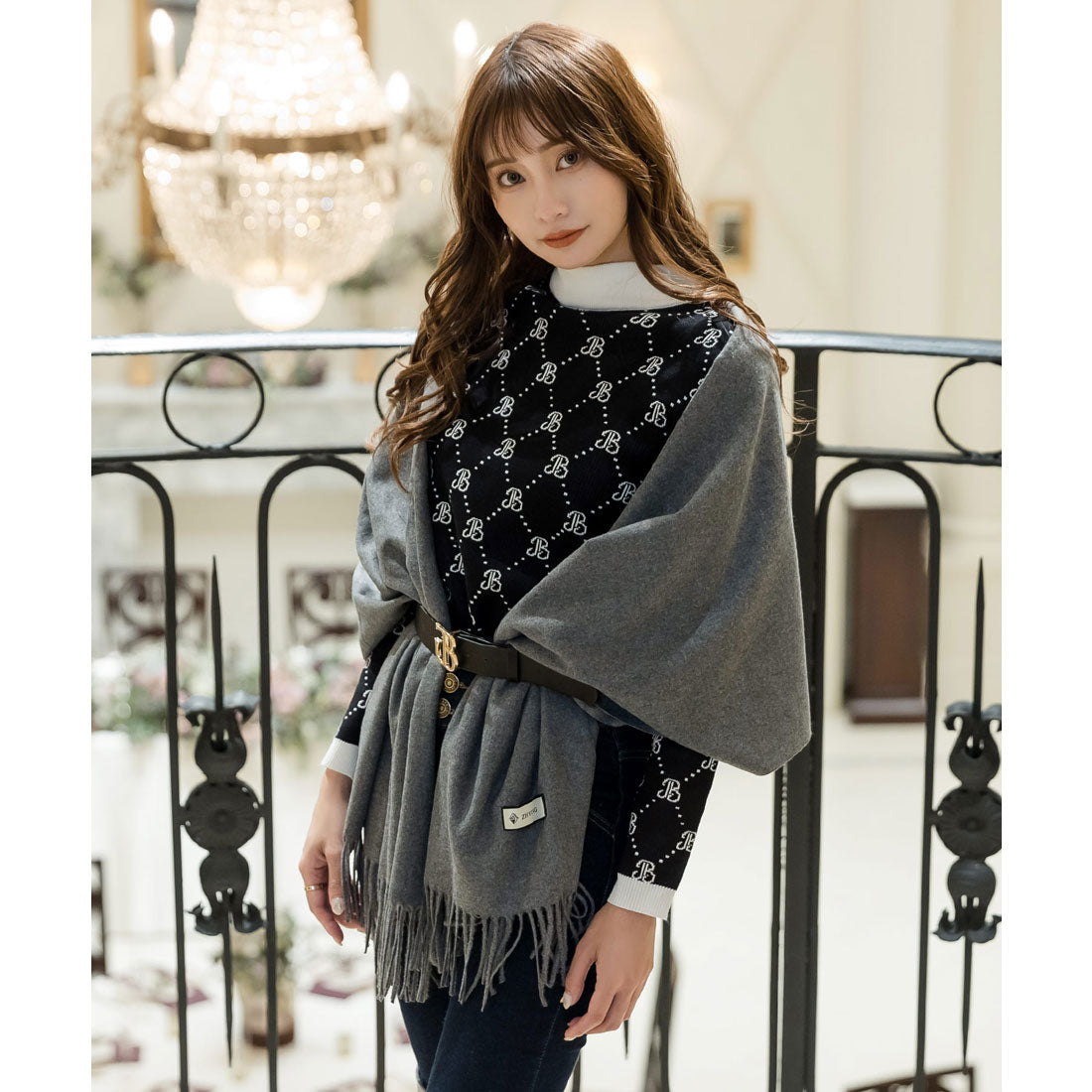 JULIA BOUTIQUE Cashmere Touch Stole/22600