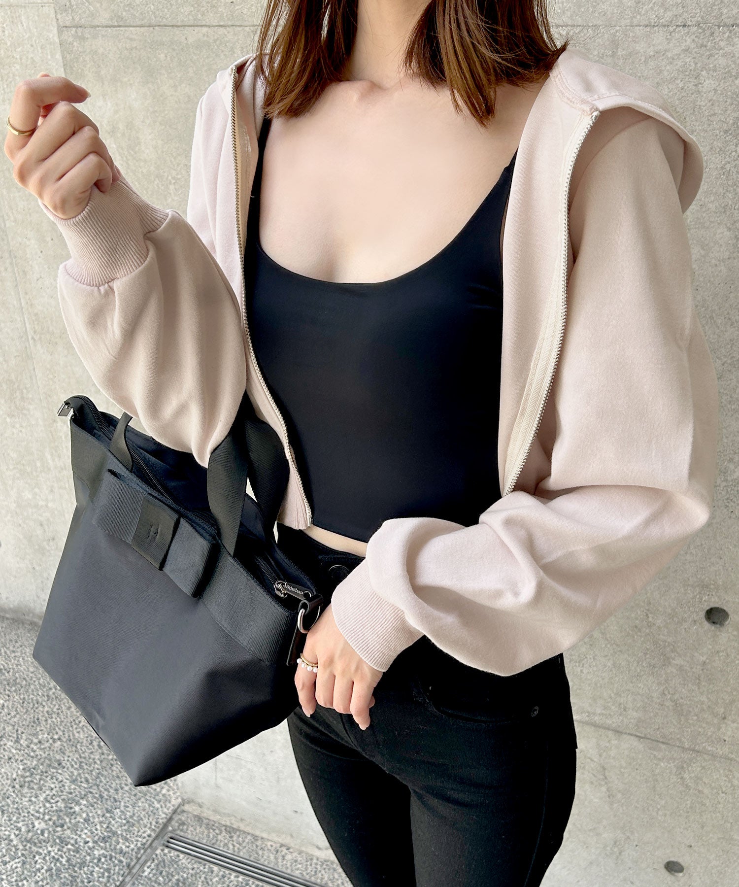 JULIA BOUTIQUE Hoodie + Mermaid Skirt Sweat Set [24512 Long Sleeve Long Maxi Tight Plain Women's Elastic Waist Tops Bottoms Black]