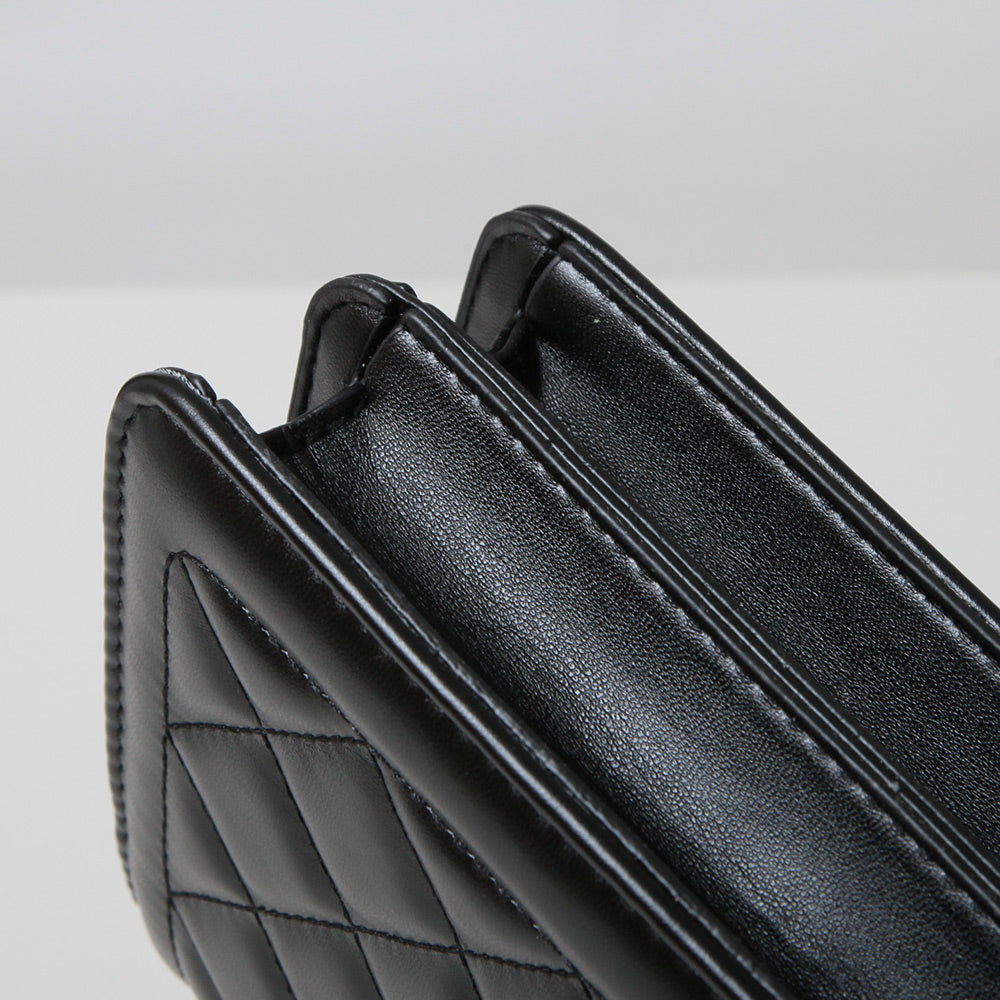 JULIA BOUTIQUE Quilted Chain Bag [24640 Women's Bag Handbag Shoulder Bag black black white White ]