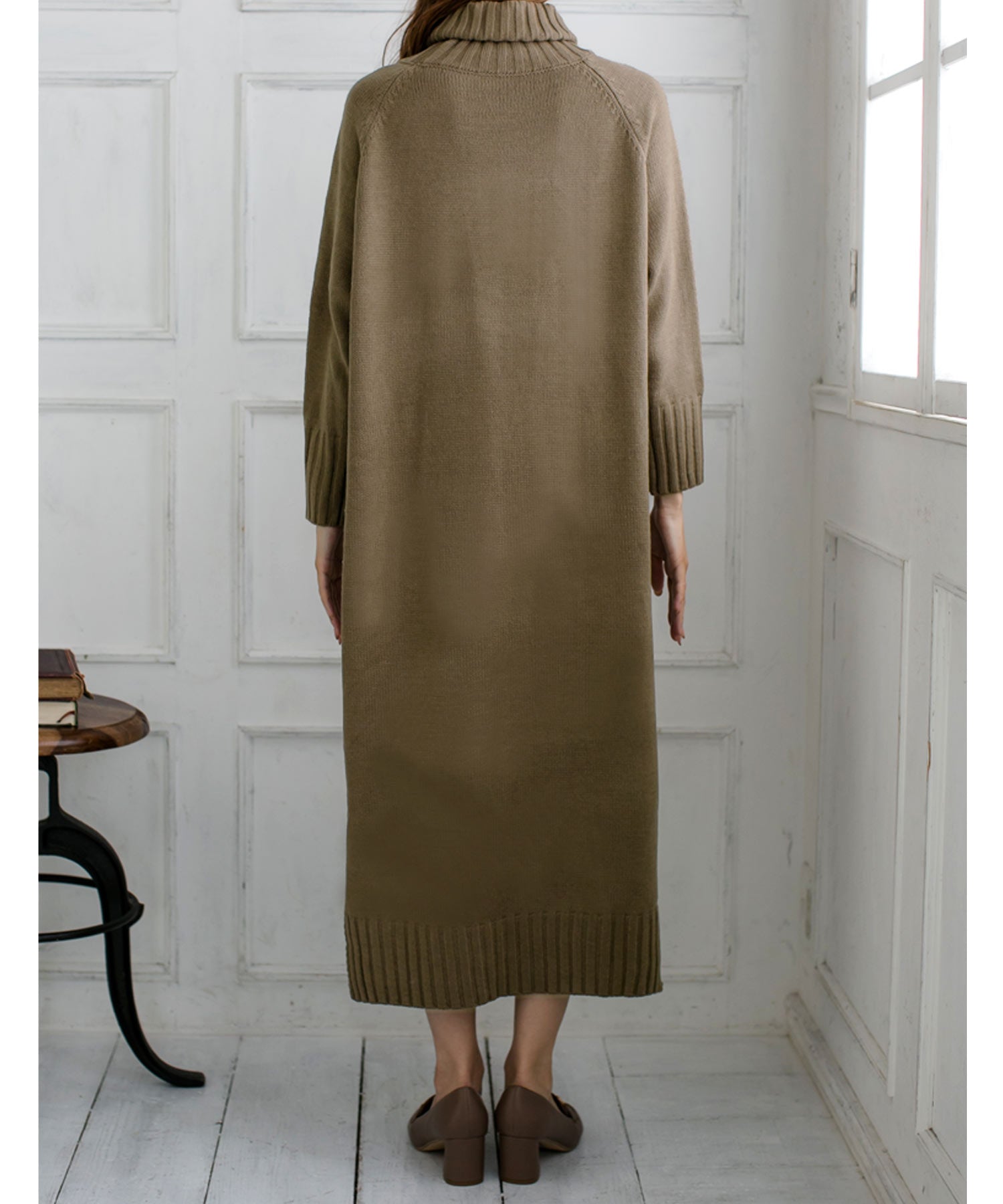 ジュリアブティック JULIA BOUTIQUE タートルネックロングニットワンピース/510495 （Gray） グレー