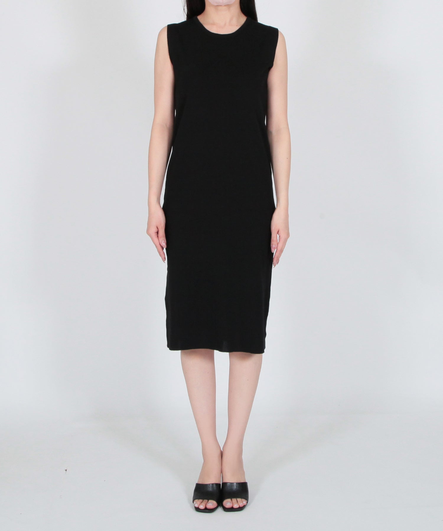 JULIA BOUTIQUE Mid-length straight sleeveless knit dress/23060