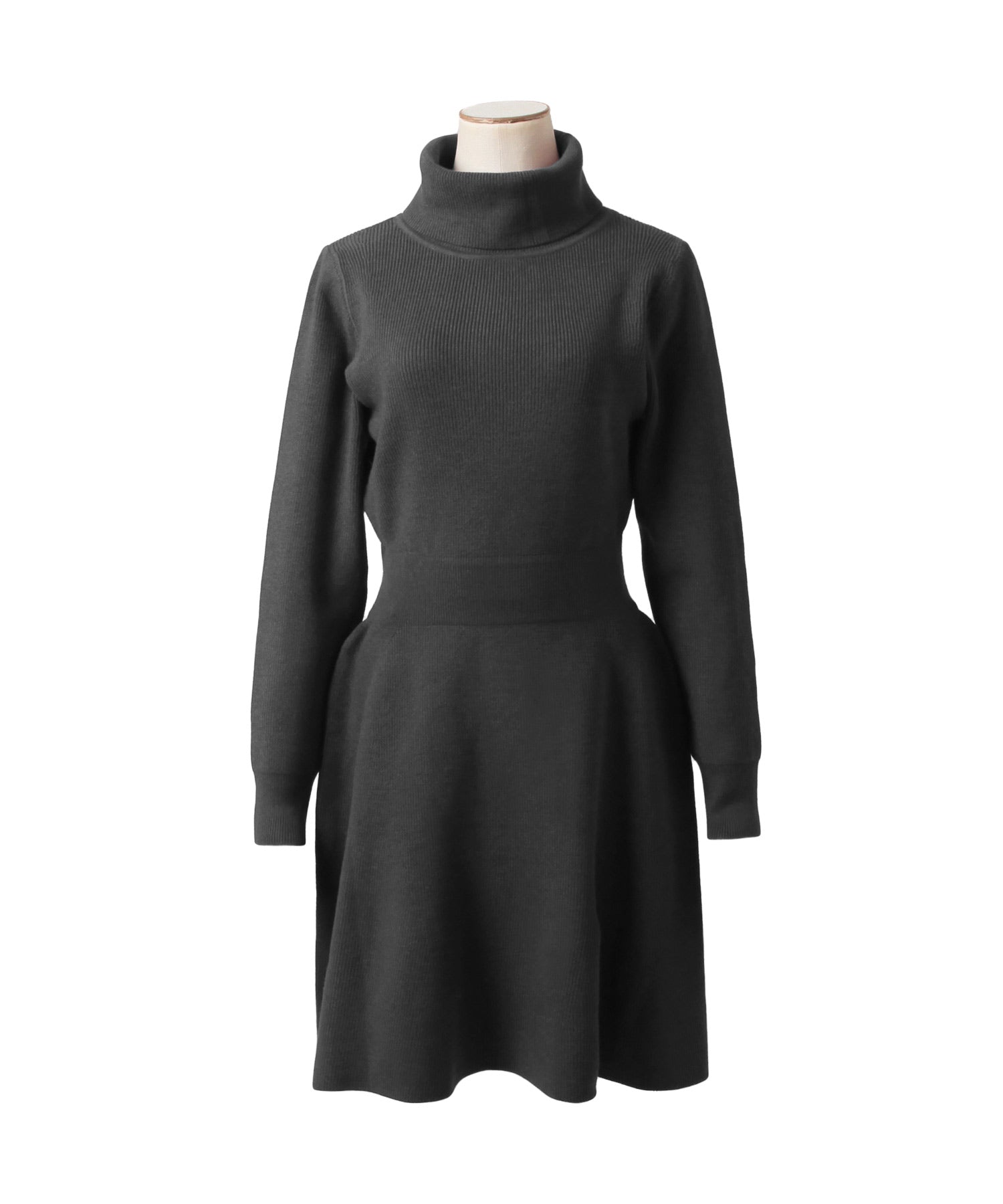 JULIA BOUTIQUE Turtleneck flare knit mini dress / 23567