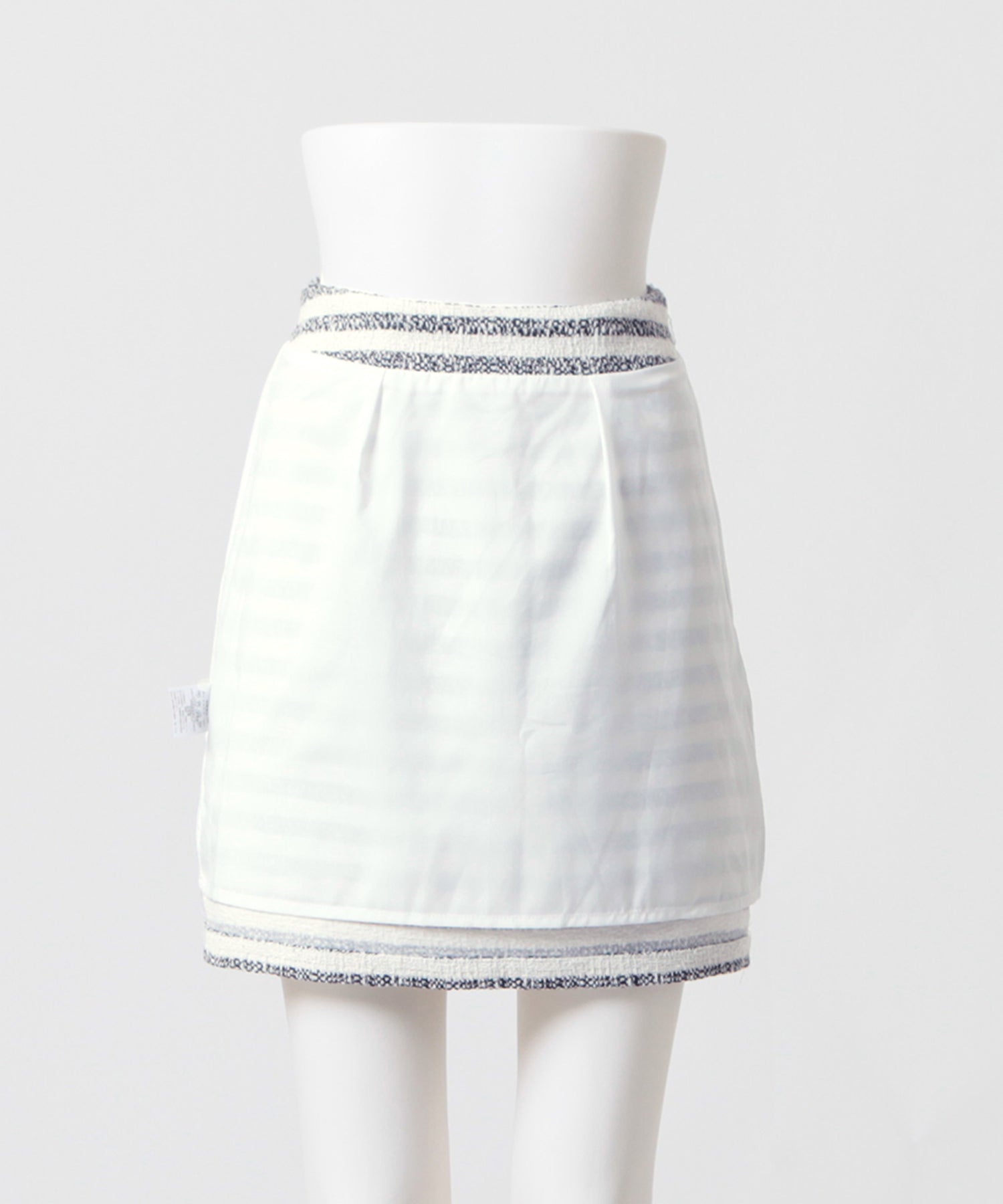JULIA BOUTIQUE Border Tweed Mini Skirt 24045