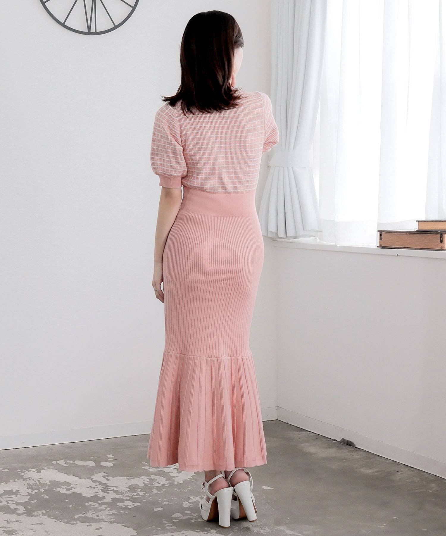 JULIA BOUTIQUE Tweed Mermaid Knit Dress 24026