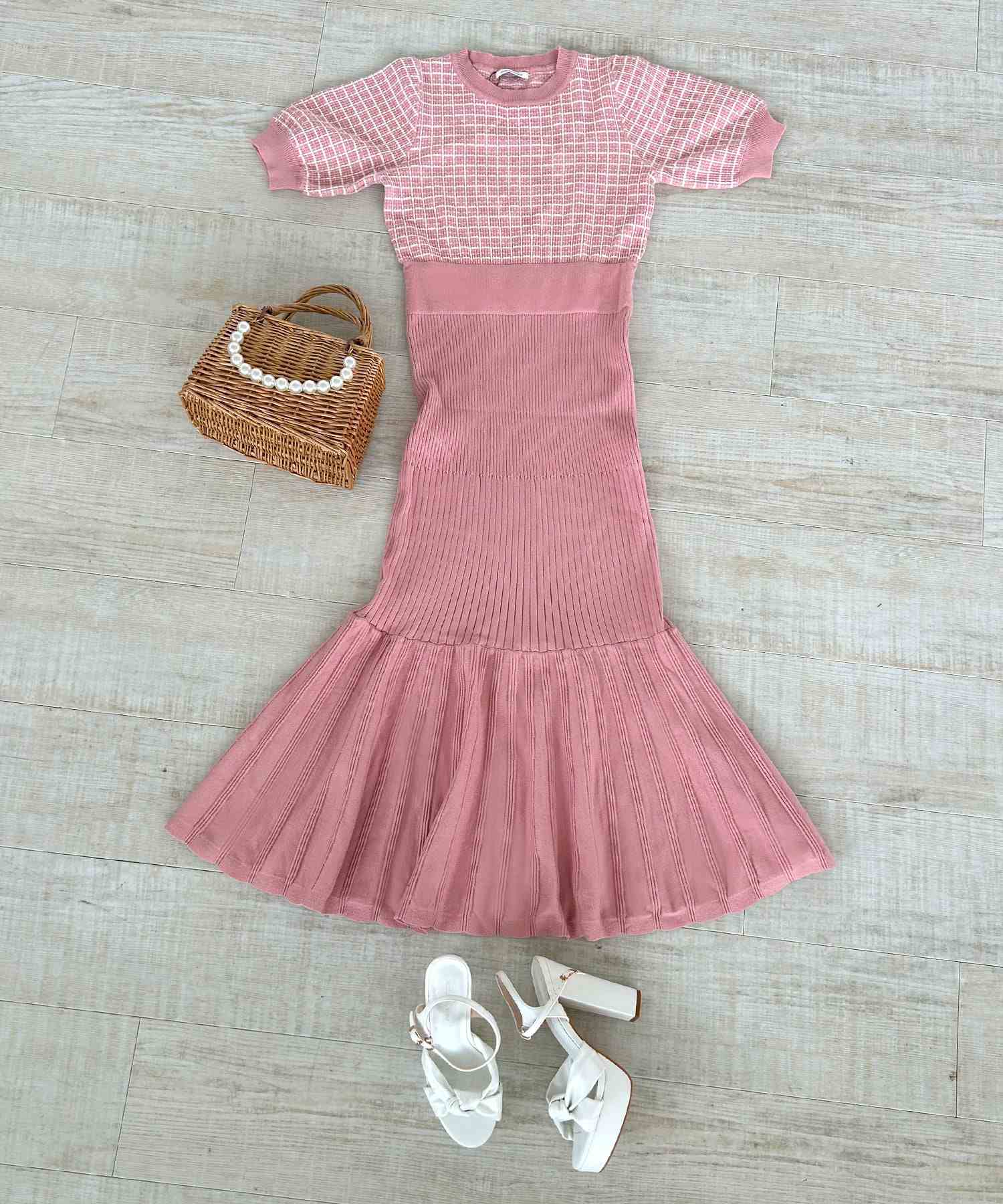 JULIA BOUTIQUE Tweed Mermaid Knit Dress 24026