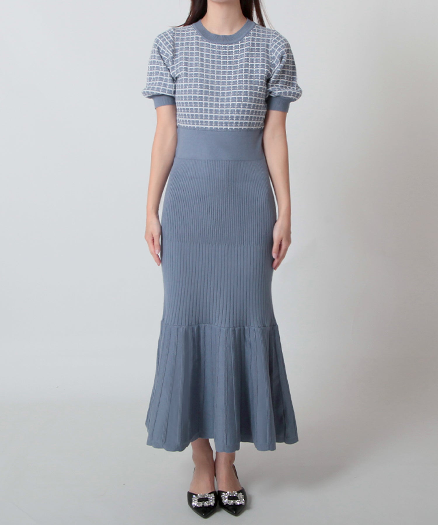 JULIA BOUTIQUE Tweed Mermaid Knit Dress 24026