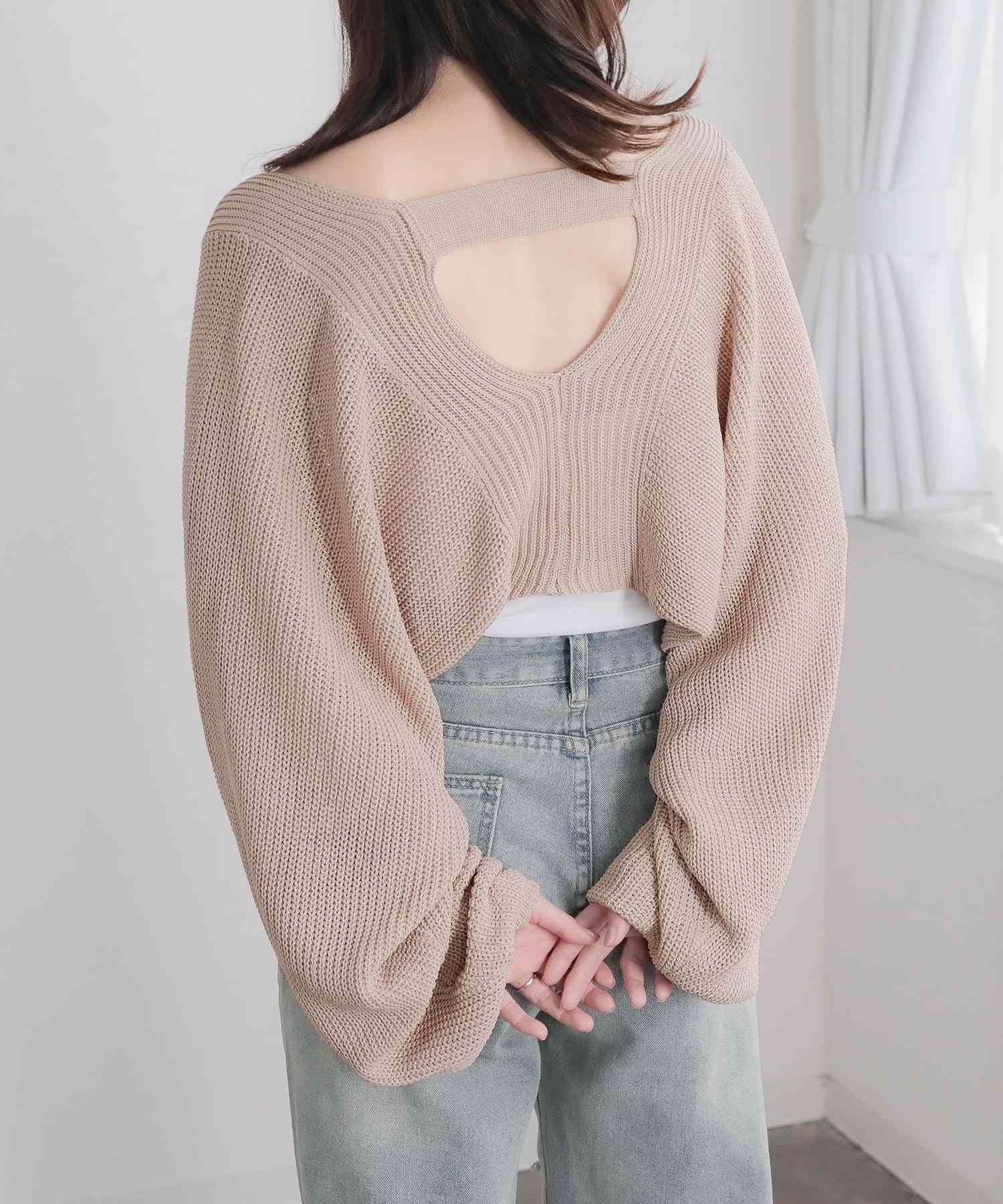 JULIA BOUTIQUE Short-Length Bolero Knit Cardigan / 24024