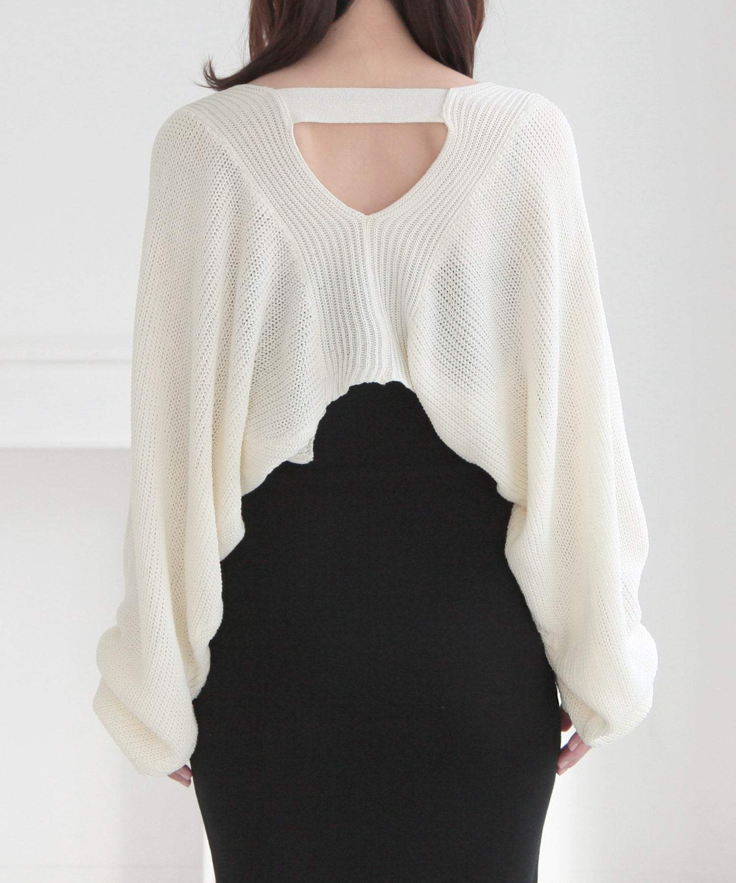 JULIA BOUTIQUE Short-Length Bolero Knit Cardigan / 24024