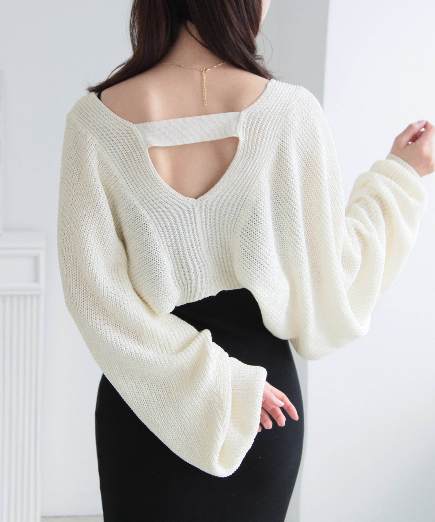 JULIA BOUTIQUE Short-Length Bolero Knit Cardigan / 24024