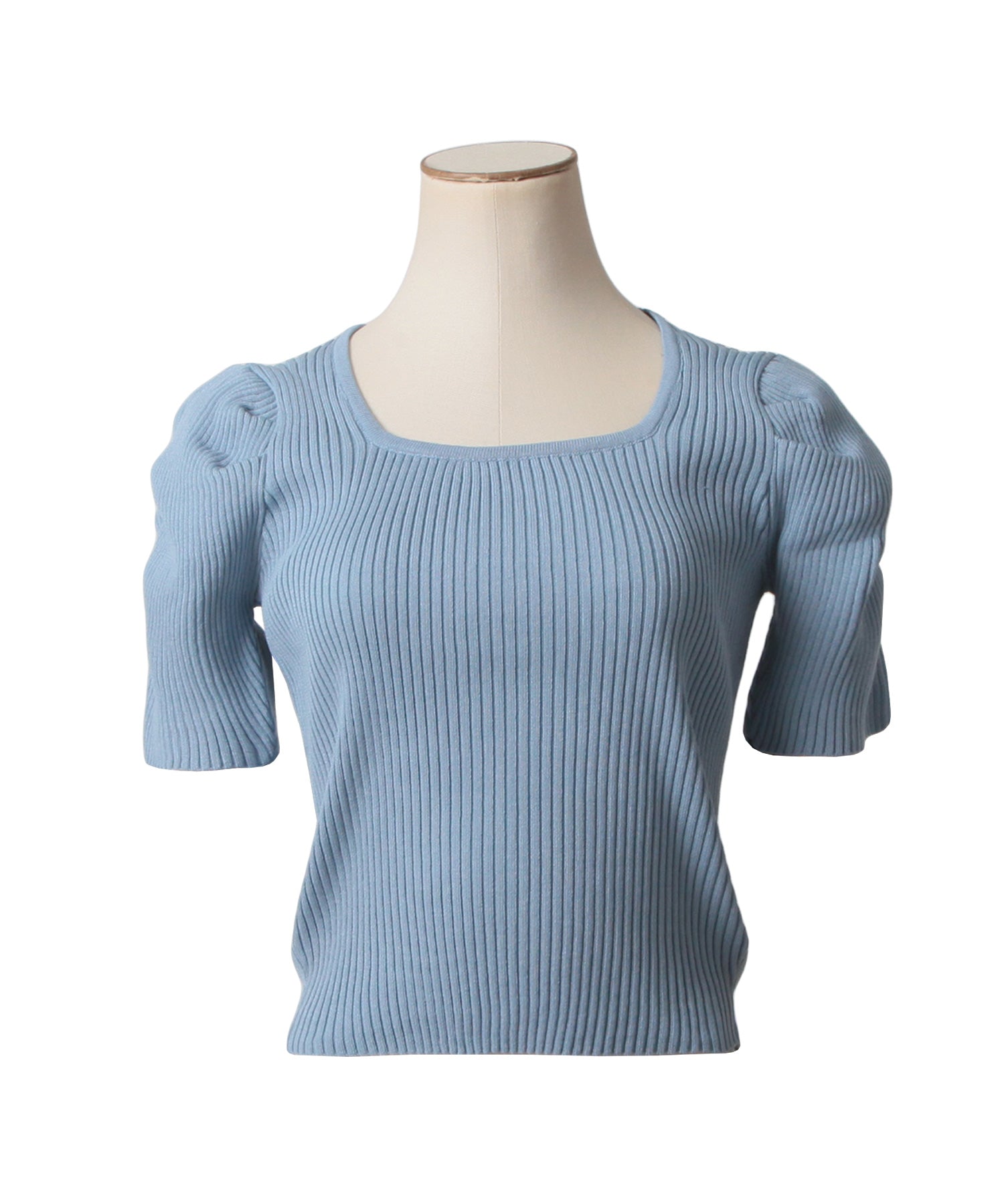JULIA BOUTIQUE Square Neck Power Shoulder Knit Top / 24015